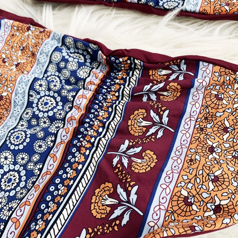 Two-Piece Patterned Reversible Bikini Set - Picture 4 of 6